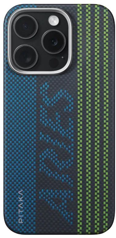 Чохол-накладка Pitaka Tactile Woven Case Aries Credit Сard for iPhone 16 Pro